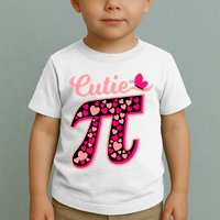 Cutie Pie Pie Day Shirt Butterfly And Hearts Toddler T-Shirt