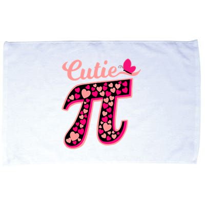 Cutie Pie Pie Day Shirt Butterfly And Hearts Microfiber Hand Towel