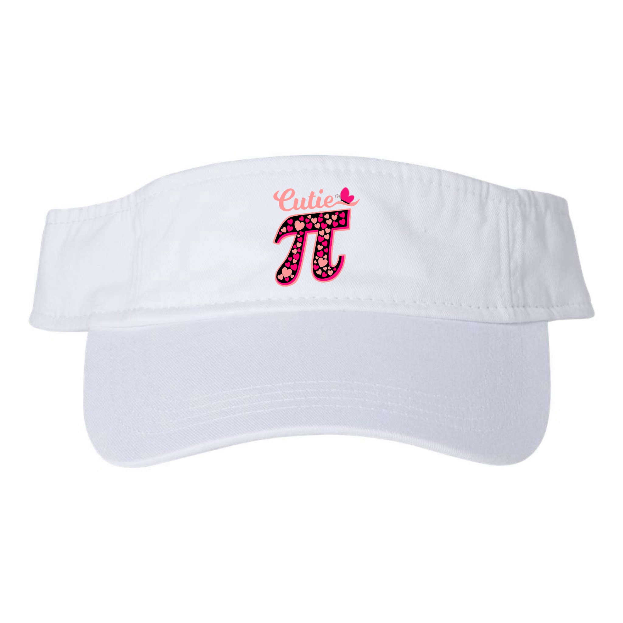 Cutie Pie Pie Day Shirt Butterfly And Hearts Visor