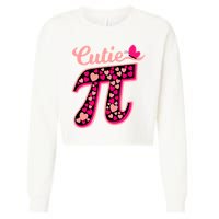 Cutie Pie Pie Day Shirt Butterfly And Hearts Cropped Pullover Crew