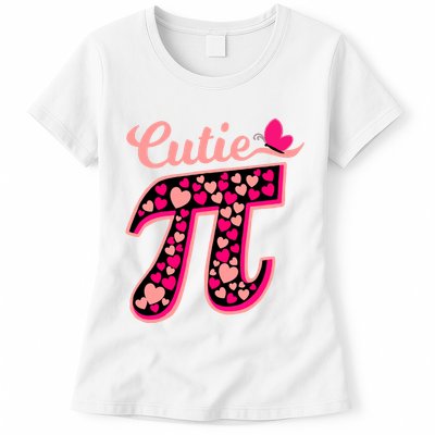 Cutie Pie Pie Day Shirt Butterfly And Hearts Womens T-Shirt