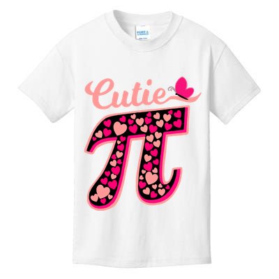 Cutie Pie Pie Day Shirt Butterfly And Hearts Kids T-Shirt