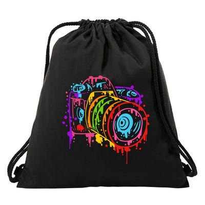 Camera Photograph Photography Making Pictures Art Artist Drawstring Bag