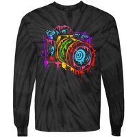 Camera Photograph Photography Making Pictures Art Artist Tie-Dye Long Sleeve Shirt