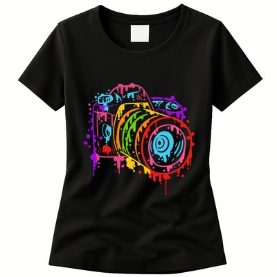 Camera Photograph Photography Making Pictures Art Artist Womens T-Shirt