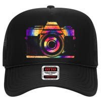 Camera Photographer Photographers Photography Creative Gift High Crown Mesh Back Trucker Hat