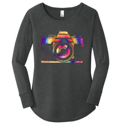 Camera Photographer Photographers Photography Creative Gift Women's Perfect Tri Tunic Long Sleeve Shirt