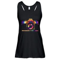 Camera Photographer Photographers Photography Creative Gift Ladies Essential Flowy Tank