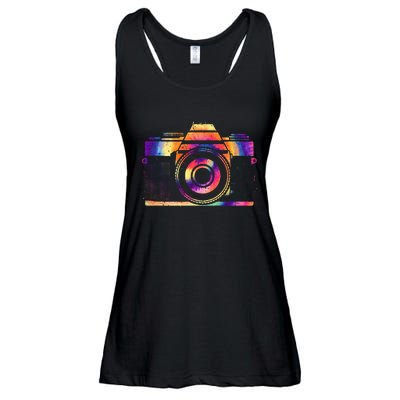 Camera Photographer Photographers Photography Creative Gift Ladies Essential Flowy Tank