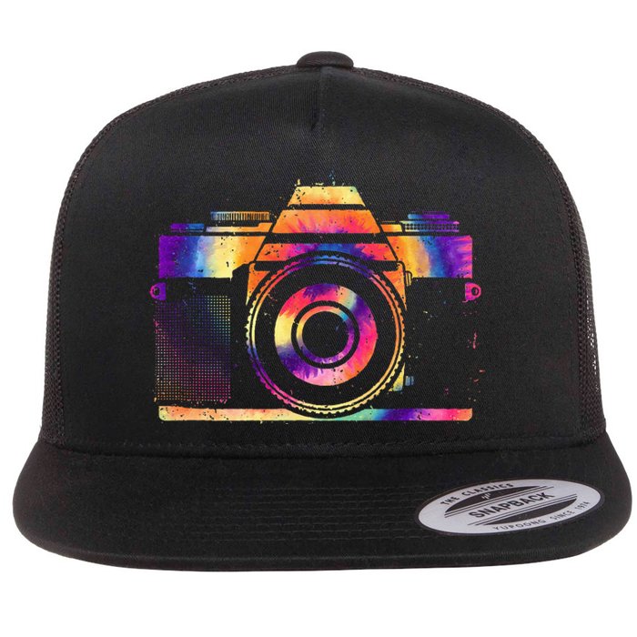 Camera Photographer Photographers Photography Creative Gift Flat Bill Trucker Hat