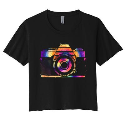 Camera Photographer Photographers Photography Creative Gift Women's Crop Top Tee