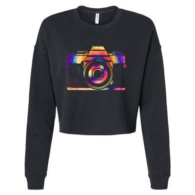 Camera Photographer Photographers Photography Creative Gift Cropped Pullover Crew