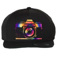 Camera Photographer Photographers Photography Creative Gift Wool Snapback Cap