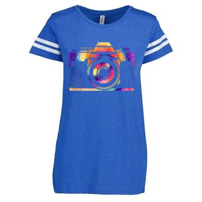 Camera Photographer Photographers Photography Creative Gift Enza Ladies Jersey Football T-Shirt