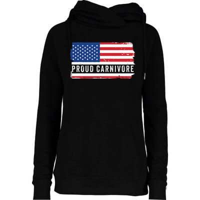 Carnivore Protein Pride Usa Us Flag Diet Meat Eater Keto Womens Funnel Neck Pullover Hood