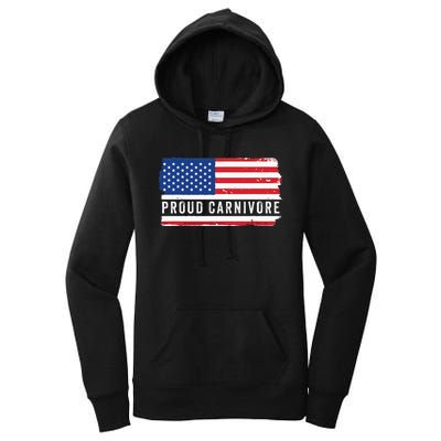 Carnivore Protein Pride Usa Us Flag Diet Meat Eater Keto Women's Pullover Hoodie