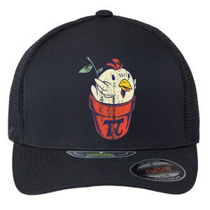 Chicken Pot PI Day Math Funny Teacher Flexfit Unipanel Trucker Cap