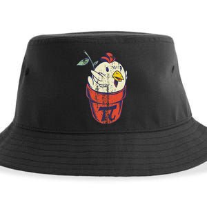 Chicken Pot PI Day Math Funny Teacher Sustainable Bucket Hat