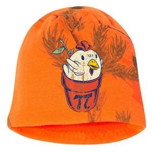 Chicken Pot PI Day Math Funny Teacher Kati - Camo Knit Beanie