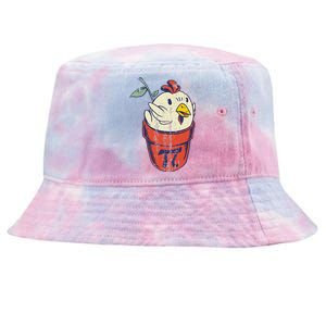 Chicken Pot PI Day Math Funny Teacher Tie-Dyed Bucket Hat