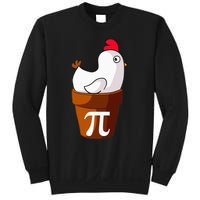 Chicken Pot Pi Funny Pie Day Cartoon Chicken Pot Pi Sweatshirt