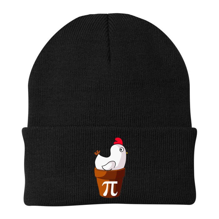 Chicken Pot Pi Funny Pie Day Cartoon Chicken Pot Pi Knit Cap Winter Beanie