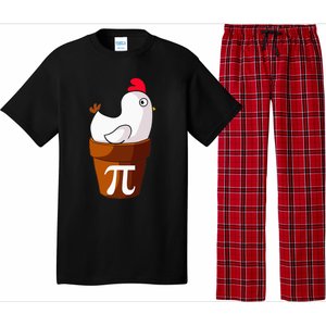 Chicken Pot Pi Funny Pie Day Cartoon Chicken Pot Pi Pajama Set