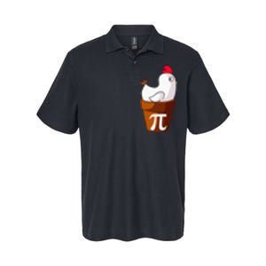 Chicken Pot Pi Funny Pie Day Cartoon Chicken Pot Pi Softstyle Adult Sport Polo