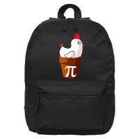 Chicken Pot Pi Funny Pie Day Cartoon Chicken Pot Pi 16 in Basic Backpack