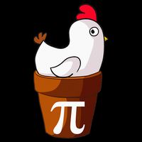 Chicken Pot Pi Funny Pie Day Cartoon Chicken Pot Pi 16 in Basic Backpack