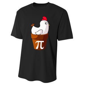 Chicken Pot Pi Funny Pie Day Cartoon Chicken Pot Pi Performance Sprint T-Shirt