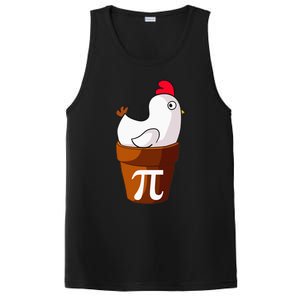 Chicken Pot Pi Funny Pie Day Cartoon Chicken Pot Pi PosiCharge Competitor Tank