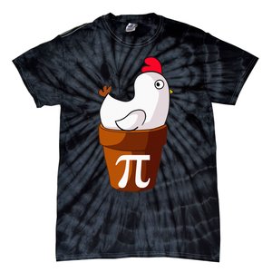 Chicken Pot Pi Funny Pie Day Cartoon Chicken Pot Pi Tie-Dye T-Shirt