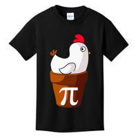 Chicken Pot Pi Funny Pie Day Cartoon Chicken Pot Pi Kids T-Shirt