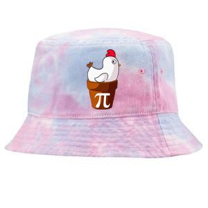 Chicken Pot Pi Funny Pie Day Cartoon Chicken Pot Pi Tie-Dyed Bucket Hat