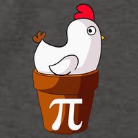Chicken Pot Pi Funny Pie Day Cartoon Chicken Pot Pi Vector Backpack