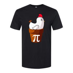 Chicken Pot Pi Funny Pie Day Cartoon Chicken Pot Pi Softstyle CVC T-Shirt