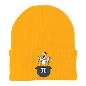 Chicken Pot Pie Funny Pi Day Pun Math Numbers 3 14 March 14 Gift Knit Cap Winter Beanie