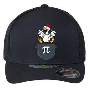 Chicken Pot Pie Funny Pi Day Pun Math Numbers 3 14 March 14 Gift Flexfit Unipanel Trucker Cap