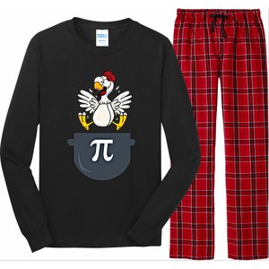 Chicken Pot Pie Funny Pi Day Pun Math Numbers 3 14 March 14 Gift Long Sleeve Pajama Set