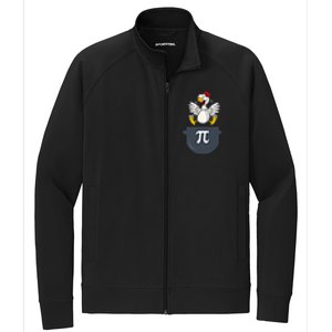 Chicken Pot Pie Funny Pi Day Pun Math Numbers 3 14 March 14 Gift Stretch Full-Zip Cadet Jacket