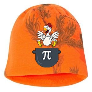 Chicken Pot Pie Funny Pi Day Pun Math Numbers 3 14 March 14 Gift Kati - Camo Knit Beanie