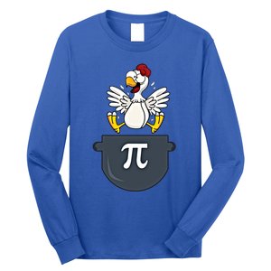 Chicken Pot Pie Funny Pi Day Pun Math Numbers 3 14 March 14 Gift Long Sleeve Shirt