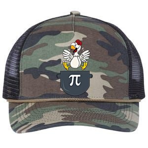 Chicken Pot Pie Funny Pi Day Pun Math Numbers 3 14 March 14 Gift Retro Rope Trucker Hat Cap