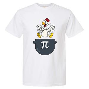 Chicken Pot Pie Funny Pi Day Pun Math Numbers 3 14 March 14 Gift Garment-Dyed Heavyweight T-Shirt