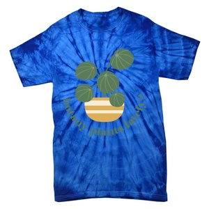 Cute Pilea Paperomiodes House Plant Botany Plants Lately Gift Tie-Dye T-Shirt