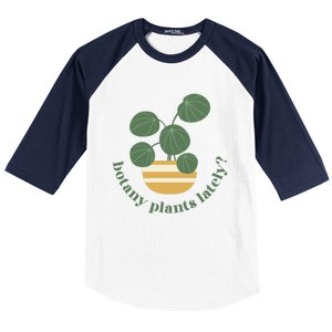 Cute Pilea Paperomiodes House Plant Botany Plants Lately Gift Baseball Sleeve Shirt