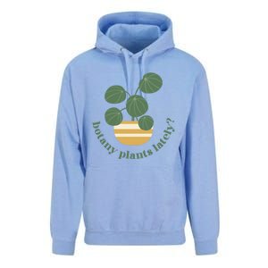 Cute Pilea Paperomiodes House Plant Botany Plants Lately Gift Unisex Surf Hoodie