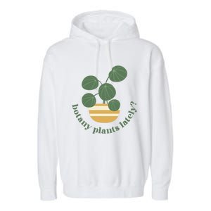 Cute Pilea Paperomiodes House Plant Botany Plants Lately Gift Garment-Dyed Fleece Hoodie