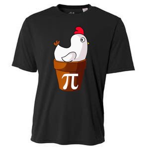 Chicken Pot Pie Funny Math Pun Chicken Pot Pi Cooling Performance Crew T-Shirt